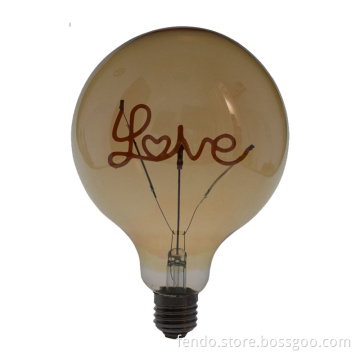 Love Letter LED Soft Filament Bulb: Customized Decorative Flexible Filament Lamp
